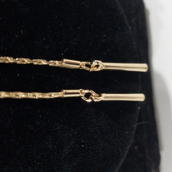 Gold Lariat Y-Necklace – Minimalist Dainty Adjustable Drop Pendant Chain Jewelry - Picture 6 of 8